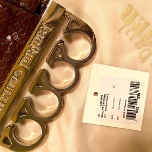 Jean Paul Gaultier Python clutch bag